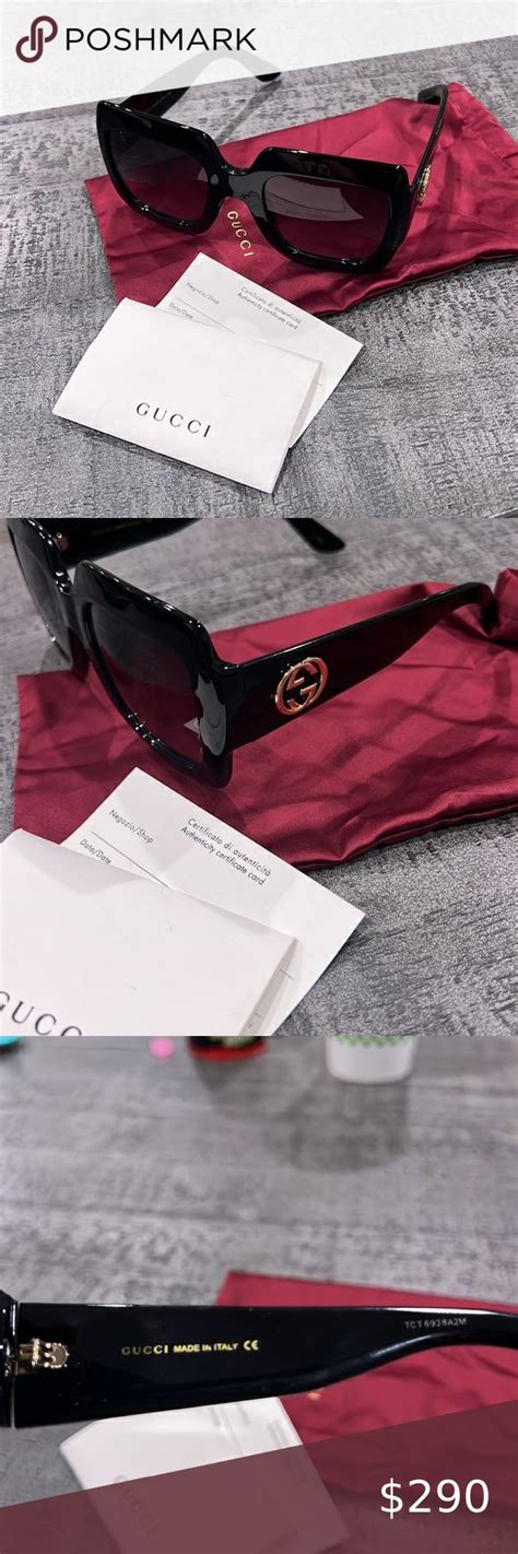 fake black gucci glasses|Gucci glasses authenticity check.